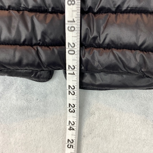 Love Tree Puffer Vest Sz Small Black Nylon Zip Up Stretch Side Panels - Picture 11 of 12